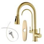 2 in 1 Kitchen Faucet Kit-Brushed Gold - Image 2